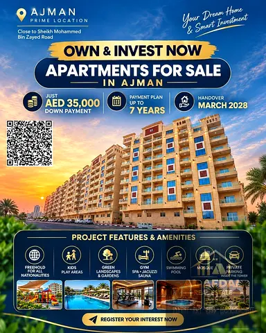 ابدء استثمارك ب 34 الف مع خطه دفع 7 سنوات من المطور مباشر ولا تتردد افضل اطلالات واكبر مساحات