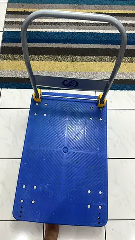 Heavy-Duty Folding Platform Trolley / Hand Truck - Blue