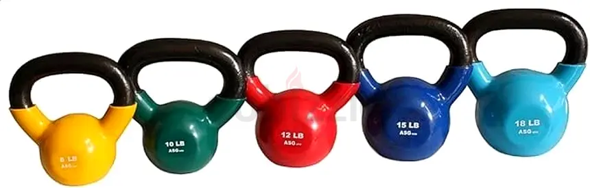 Vinyl Kettlebell Set 4/8/10/12