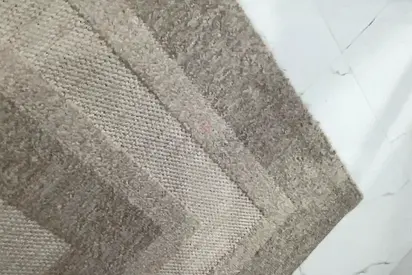 Beige neutral textured area rug - good condition