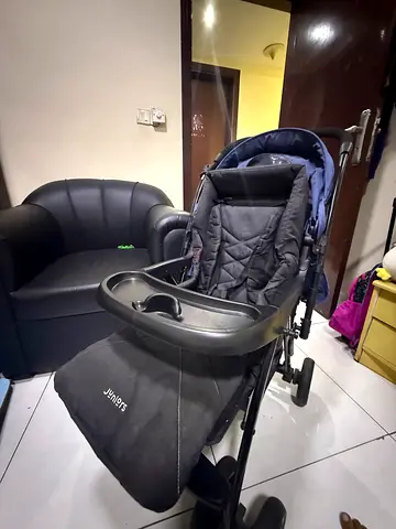 Lightweight Standard Baby Stroller with Tray and Storage Basket