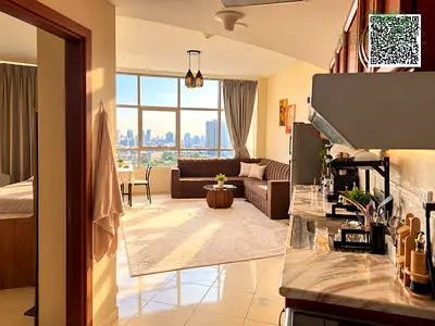 Sea View Furnished 1Bhk For Sale Orient Tower 226000/- down payment or full cash 400000/-Only with
