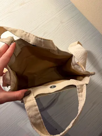 Beige Canvas Tote Bag - Spacious Everyday Shopper