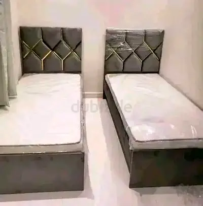 BRAND NEW SINGLE FABRIC BED WITH MATTRESS AVAILABLE