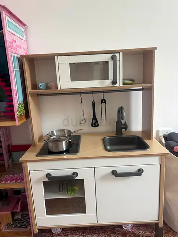 IKEA Wooden Play Kitchen Set with Sink, Stove and Oven - Great Condition