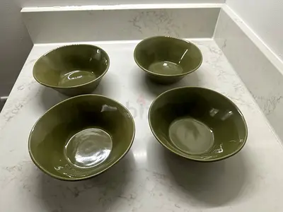 H&M Home Green Ceramic Bowls – Set of 4