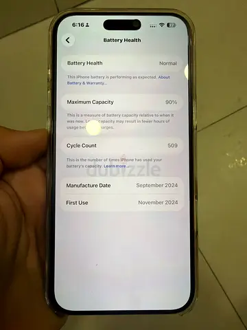 iPhone 15 Pro Max - Good Battery Health (90% Maximum Capacity) - 512 GB