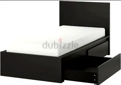 Ikea single size bed with mattress