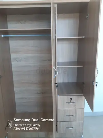 Wooden wardrobe / storage cabinet with drawers - brand new