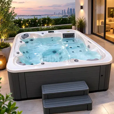 PHOENIX 638R – Premium 6-Seater Hot Tub | 1 Lounger