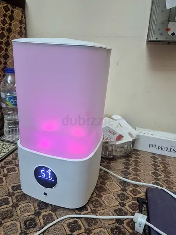 Used ultrasonic aroma diffuser humidifier with LED display - white