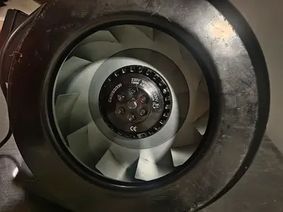 Inline duct ventilation fan / extractor - used, working