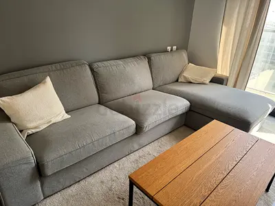3 Seated Sofa + carpet + pillows