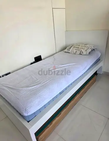 Ikea single size bed with mattress