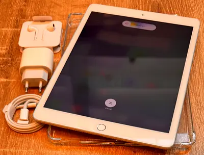 iPad 8th Generation,128GB,Wifi, Silver with Case,Screen Guard, EarPods 3.5MM Jack & 20W Charger