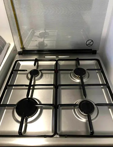 Electrolux 4-Burner Stainless Steel Gas Hob with Glass Cover