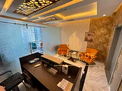 Furnished Office For Rent With Glass Partitions