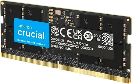 Crucial 96GB DDR5 5600MHz CL46 Laptop RAM Kit - 2x48GB