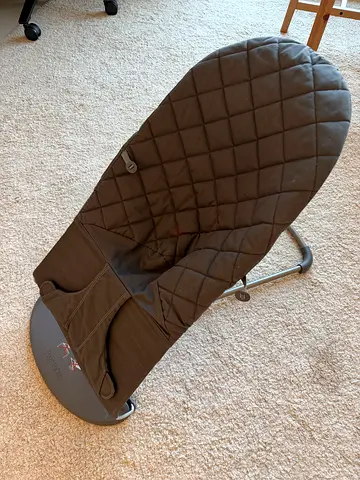 Baby Bouncer Seat / Rocker - Comfortable Quilted Fabric, Good Condition
