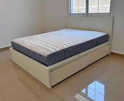 Ikea Malm bed with mattress queen size