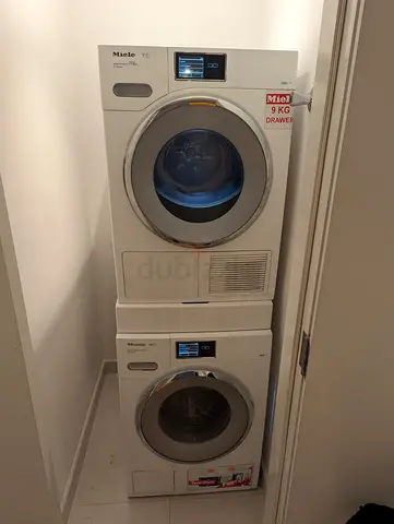 Miele 9kg Washer and Dryer Stackable Set Excellent Condition With Wi-Fi Smart System Latest Version