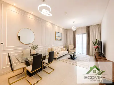 شقة حديثة بغرفة نوم واحدة | Eleganz by Danube | مفروشة | شرفة مطلة على المدينة