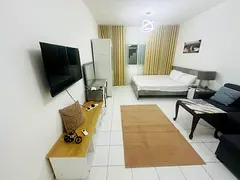 Studio for monthly rent in Al Taawun, Sharjah; hotel-style furnishing and internet included.