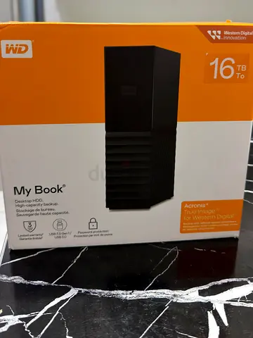 WD My Book 16TB Desktop External Hard Drive (Sealed Box)