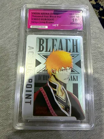 Graded Bleach Ichigo Action Point Trading Card promo HIT 10