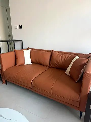 Brown 2-seater Leather Sofa in Good Condition