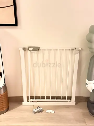 White Baby Safety Gate / Room Divider - Good Condition