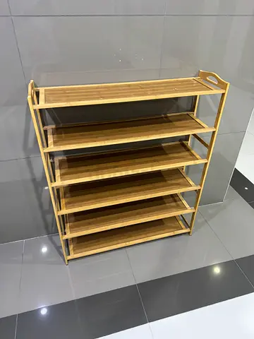 Bamboo 6-Tier Shoe Rack