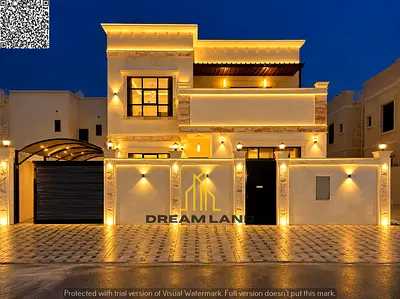 5-Bedroom Villa for Sale in Al Zahia, Ajman Villa for Sale in Al Zahia The kitchen is equipped with essential appliances and connects directly to th