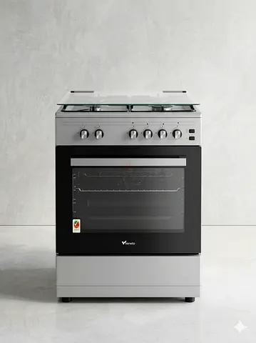 Freestanding Gas Cooker with Oven and 4 Burners - Good Condition