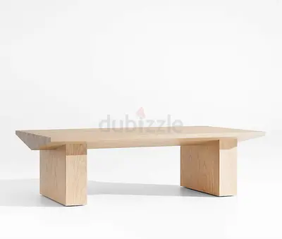 Crate & Barrel Van Natural Oak Coffee Table for Sale