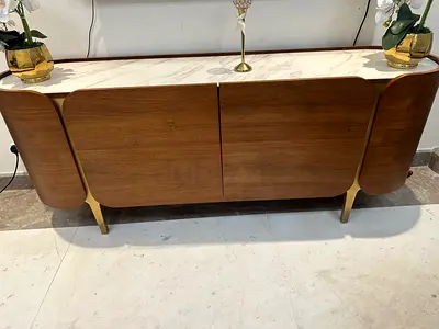 Mid century - luxury heavy wooden entertainment centre