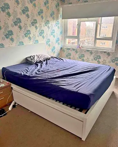 Ikea Queen Size Bed with Mattress Available in Perfect Condition