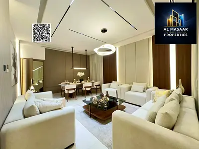 An upscale villa featuring a modern design and spacious areas, distinguished by a practical layout suitable for large families.