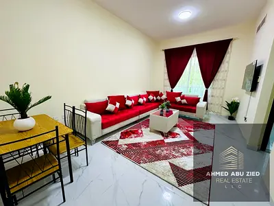Two bedrooms and a living room, fully new furnishings, two bathrooms, high-end finishing, balcony with an open view, central air conditioning, prime