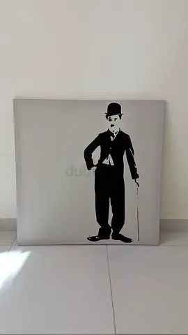 Canvas Art of Charlie Chaplin Silhouette