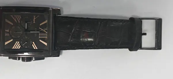 GUESS Men’s Watch – Genuine Leather