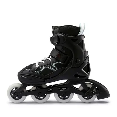 Oxelo Kids' Inline Fitness Skate Fit3 - Black/Khaki