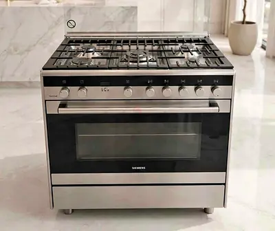 Siemens 90cm Stainless Steel Gas Cooker with electric Oven - Good Condition