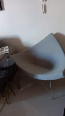 Modern Grey Accent Lounge triangle Chair - Good Condition
