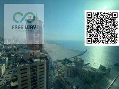 For Monthly Rent in Ajman Corniche – Al Nakhil 2 Fully furnished 1-bedroom apartment in Al Etihad Tower, located opposite Bahi Ajman Palace Hotel and