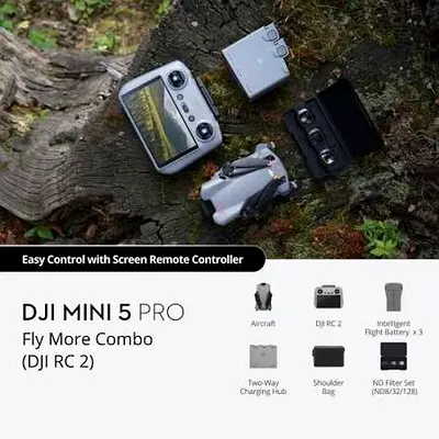 DJI Mini 5 Pro Fly More Combo (with RC 2) - Excellent Condition