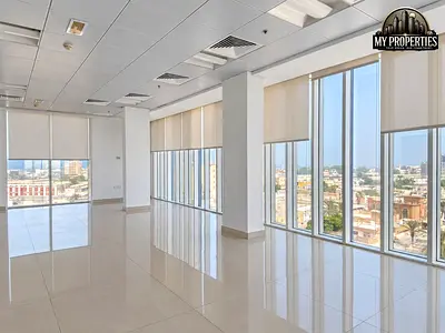 1,000 Sq Ft Office | Creek & Corniche Views | The Square Executive Bay.