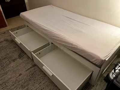 [30% OFF | Urgent Sale] IKEA BRIMNES Day-bed frame with 2 drawers