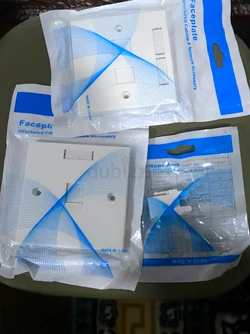 Brand New Network Cabling Bundle – 35x RJ45 Keystone Jacks + 25x Wall Faceplates
