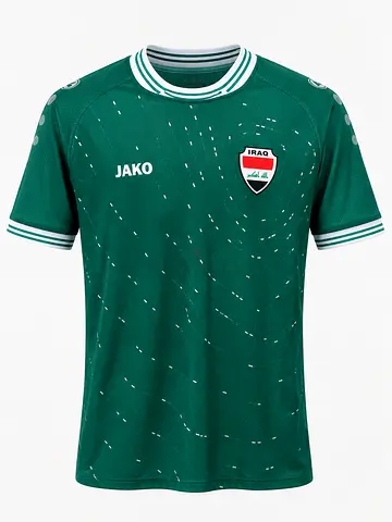 Green Iraq Football Jersey by Jako - Size Unknown, Good Condition
